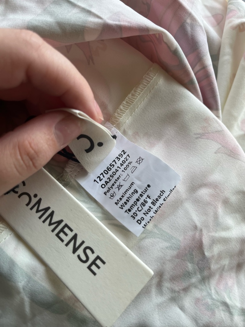 Commense White Maxi Dress with Pink Floral Print - Picture 8 of 8